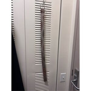 Armani exchange brown with grey speckled studded,leather belt size 32